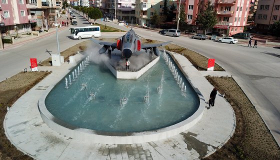 Burdur Belediyesi Uçak Figürlü Süs Havuzu Yapım İşi